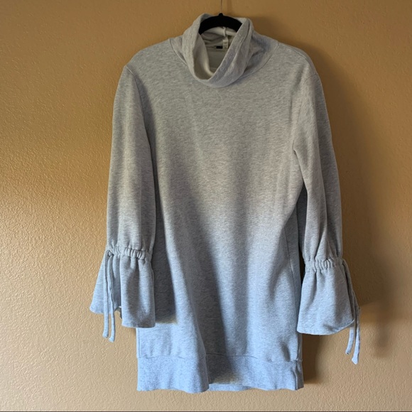 Express One Eleven Mock Neck Sweatshirt Dress - Size Small - Picture 4 of 10